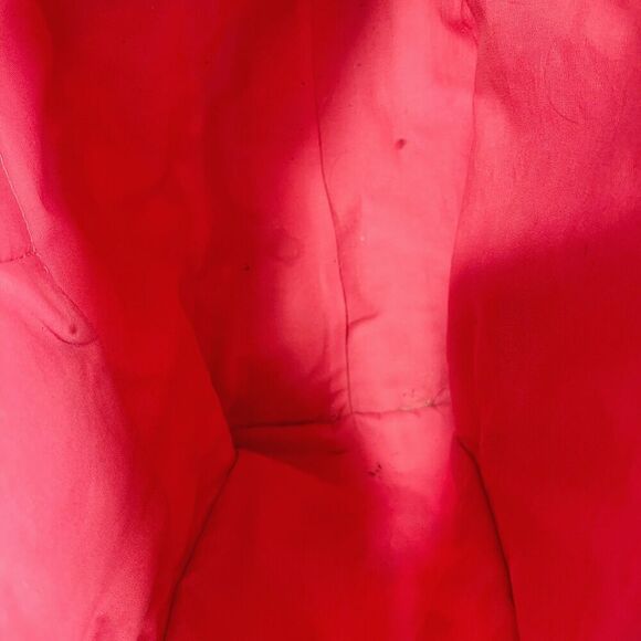 Fossil KeyPer Orange and Pink Flower Floral Tote Bag Black Leather Purse - Picture 11 of 11